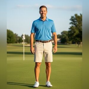 Pennman Mens Khaki Shorts Waist 42